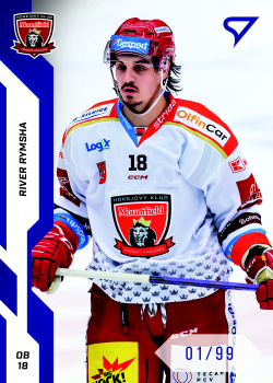 River Rymsha Hradec Kralove Tipsport ELH 2022/23 SportZoo 2. serie Blue /99 #287
