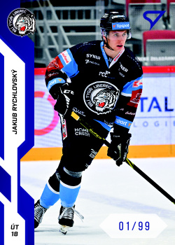 Jakub Rychlovsky Liberec Tipsport ELH 2022/23 SportZoo 2. serie Blue /99 #306