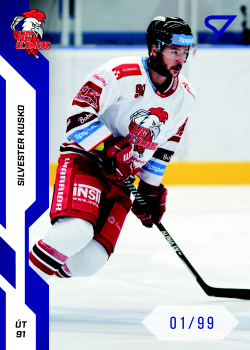 Silvester Kusko Olomouc Tipsport ELH 2022/23 SportZoo 2. serie Blue /99 #327