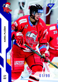 Karel Plasek Olomouc Tipsport ELH 2022/23 SportZoo 2. serie Blue /99 #329