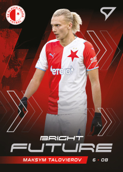 Maksym Talovierov Slavia Praha SportZoo FORTUNA:LIGA 2021/22 2. serie Bright Future #BF9
