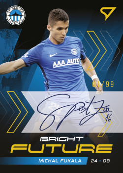 Michal Fukala Slovan Liberec SportZoo FORTUNA:LIGA 2021/22 2. serie Bright Future Auto /99 #BF4