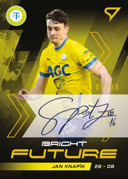 Jan Knapik Teplice SportZoo FORTUNA:LIGA 2021/22 2. serie Bright Future Auto /99 #BF7