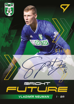 Vladimir Neuman Karvina SportZoo FORTUNA:LIGA 2021/22 2. serie Bright Future Auto /99 #BF8