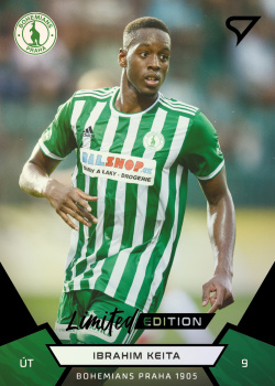 Ibrahim Keita Bohemians Praha SportZoo FORTUNA:LIGA 2021/22 2. serie Black /19 #223