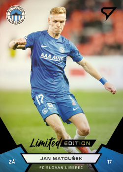 Jan Matousek Slovan Liberec SportZoo FORTUNA:LIGA 2021/22 2. serie Black /19 #256