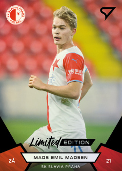 Mads Emil Madsen Slavia Praha SportZoo FORTUNA:LIGA 2021/22 2. serie Black /19 #337