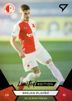 Srdjan Plavsic Slavia Praha SportZoo FORTUNA:LIGA 2021/22 2. serie Black /19 #339