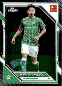 Yukinari Sugawara Werder Bremen Topps Chrome Bundesliga 2025/26 #12