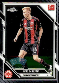 Hugo Larsson Eintracht Frankfurt Topps Chrome Bundesliga 2025/26 #25