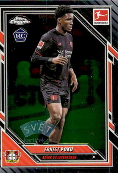Ernest Poku Bayer 04 Leverkusen Topps Chrome Bundesliga 2025/26 #64