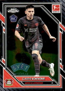 Claudio Echeverri Bayer 04 Leverkusen Topps Chrome Bundesliga 2025/26 #68