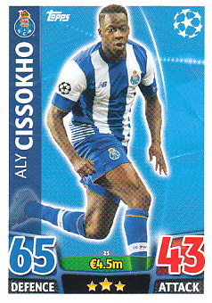 Aly Cissokho Porto 2015/16 Topps Match Attax CL #23