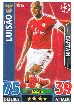 Luisao SL Benfica 2015/16 Topps Match Attax CL Captain #182