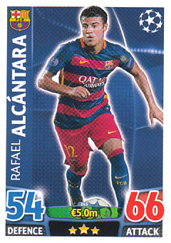 Rafael Alcantara FC Barcelona 2015/16 Topps Match Attax CL #245