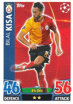 Bilal Kisa Galatasaray AS 2015/16 Topps Match Attax CL #387