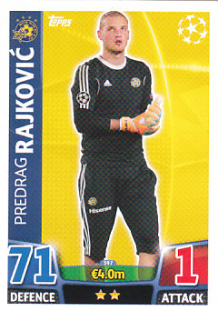 Predrag Rajkovic Maccabi Tel Aviv 2015/16 Topps Match Attax CL #397