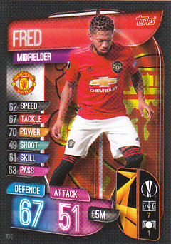 Fred Manchester United 2019/20 Topps Match Attax CL UK version #100