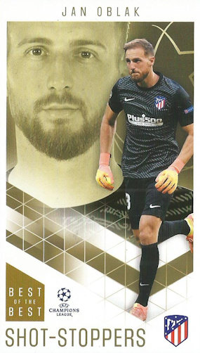 Jan Oblak Atletico Madrid Topps Best of The Best Champions League 2020/21 Shot-Stoppers #2