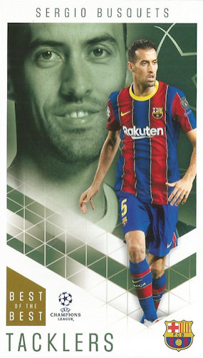 Sergio Busquets FC Barcelona Topps Best of The Best Champions League 2020/21 Tacklers #13