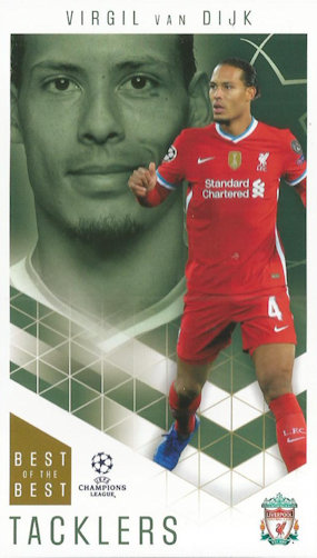 Virgil van Dijk Liverpool Topps Best of The Best Champions League 2020/21 Tacklers #15