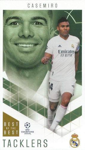 Casemiro Real Madrid Topps Best of The Best Champions League 2020/21 Tacklers #20