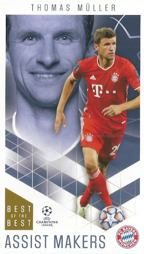 Thomas Muller Bayern Munchen Topps Best of The Best Champions League 2020/21 Assist Makers #35