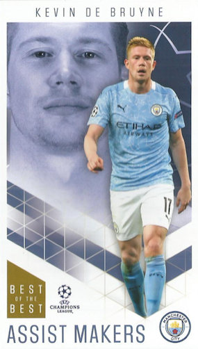 Kevin De Bruyne Manchester City Topps Best of The Best Champions League 2020/21 Assist Makers #37