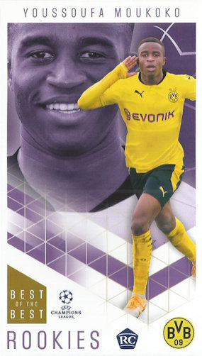 Youssoufa Moukoko Borussia Dortmund Topps Best of The Best Champions League 2020/21 Rookies #44