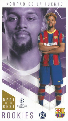 Konrad de la Fuente FC Barcelona Topps Best of The Best Champions League 2020/21 Rookies #46