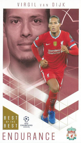 Virgil van Dijk Liverpool Topps Best of The Best Champions League 2020/21 Endurance #56