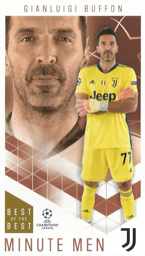 Gianluigi Buffon Juventus FC Topps Best of The Best Champions League 2020/21 Minute Men #65
