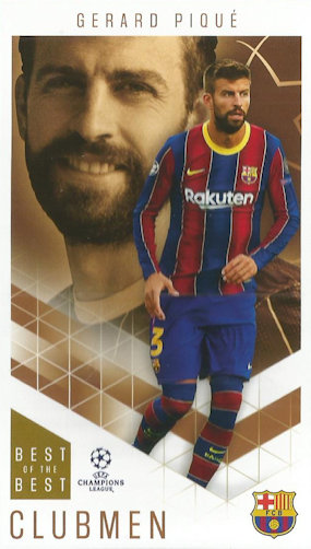Gerard Pique FC Barcelona Topps Best of The Best Champions League 2020/21 Clubmen #73
