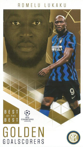 Romelu Lukaku Internazionale Milano Topps Best of The Best Champions League 2020/21 Golden Goalscorers #89