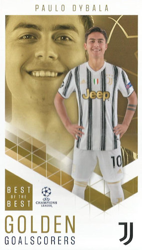 Paulo Dybala Juventus FC Topps Best of The Best Champions League 2020/21 Golden Goalscorers #92