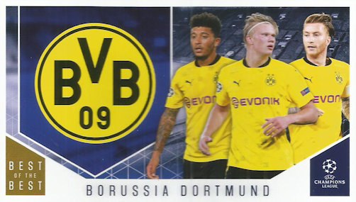 Borussia Dortmund Topps Best of The Best Champions League 2020/21 Club Cards #104