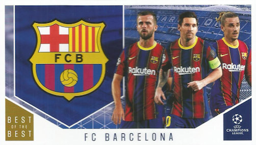 FC Barcelona Topps Best of The Best Champions League 2020/21 Club Cards #106