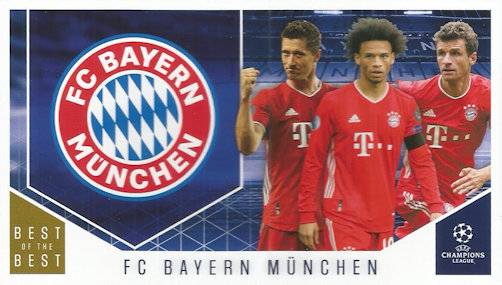 Bayern Munchen Topps Best of The Best Champions League 2020/21 Club Cards #107