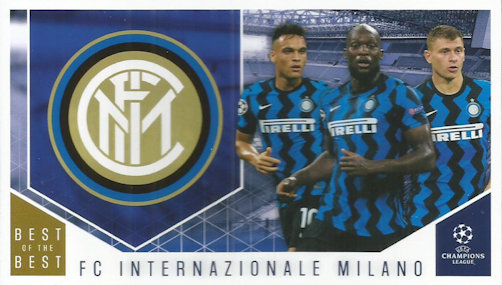 Internazionale Milano Topps Best of The Best Champions League 2020/21 Club Cards #108