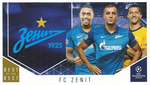 Zenit Petersburg Topps Best of The Best Champions League 2020/21 Club Cards #111