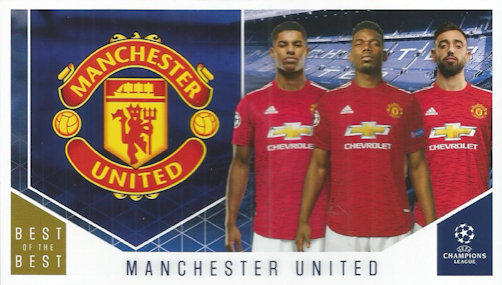 Manchester United Topps Best of The Best Champions League 2020/21 Club Cards #115