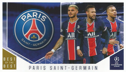 Paris Saint-Germain Topps Best of The Best Champions League 2020/21 Club Cards #116