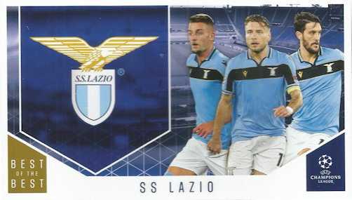 Lazio Roma Topps Best of The Best Champions League 2020/21 Club Cards #120