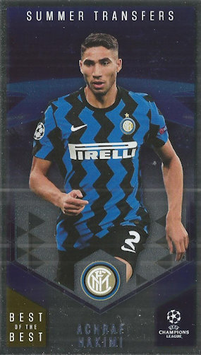 Achraf Hakimi Internazionale Milano Topps Best of The Best Champions League 2020/21 Summer Transfers #126