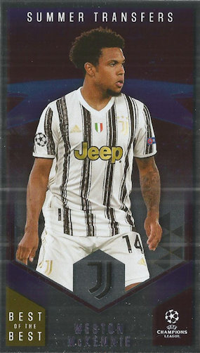 Weston McKennie Juventus FC Topps Best of The Best Champions League 2020/21 Summer Transfers #127