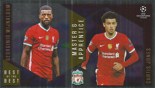 Georginio Wijnaldum / Curtis Jones Liverpool Topps Best of The Best Champions League 2020/21 Master & Apprentice #136