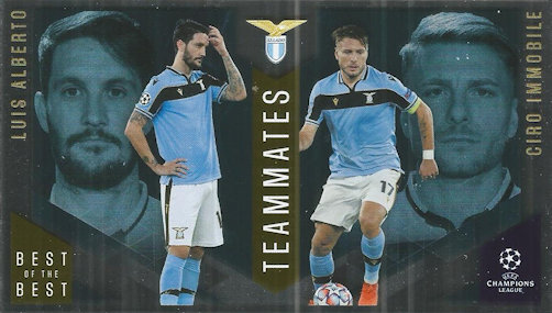 Luis Alberto / Ciro Immobile Lazio Roma Topps Best of The Best Champions League 2020/21 Teammates #149