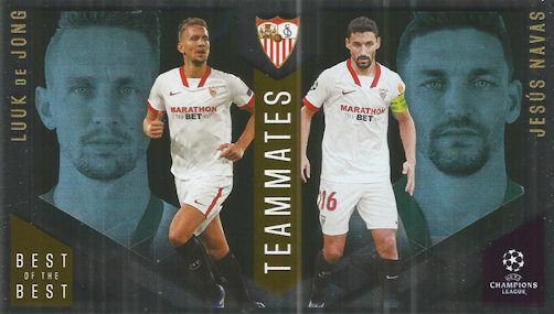 Luuk de Jong / Jesus Navas Sevilla FC Topps Best of The Best Champions League 2020/21 Teammates #150