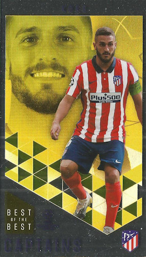 Koke Atletico Madrid Topps Best of The Best Champions League 2020/21 Captains #163