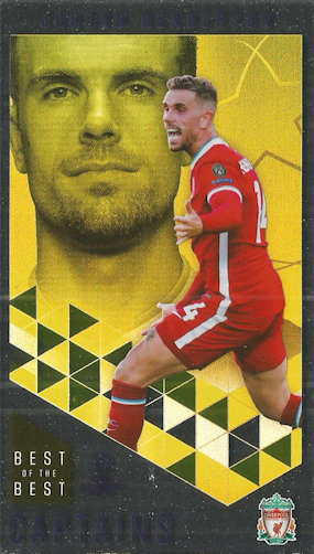 Jordan Henderson Liverpool Topps Best of The Best Champions League 2020/21 Captains #173